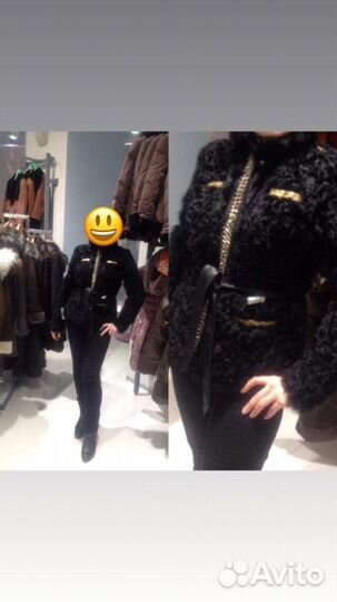 Полушубок женский Acasta из меха козлика р.44