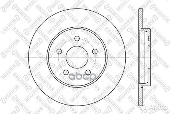 6020-2551-SX диск тормозной задний Ford Mondeo