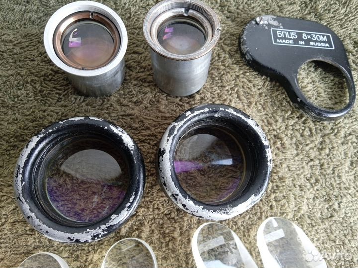 Окуляр, объектив, призма бинокля бпц5 8х30 комз