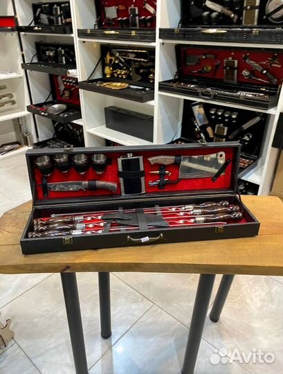 Набор для шашлыка в чемодане наб.37.64