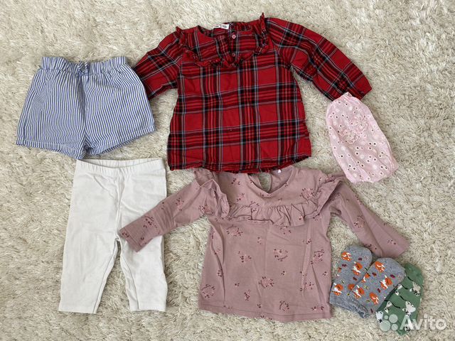 Пакет вещей для девочки 86-92 р. Игрушки в подарок