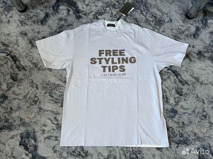 Balenciaga 24SS free styling tips stitched t-shirt
