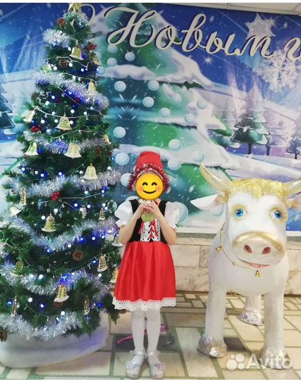 Костюм новогодний Красная шапочка