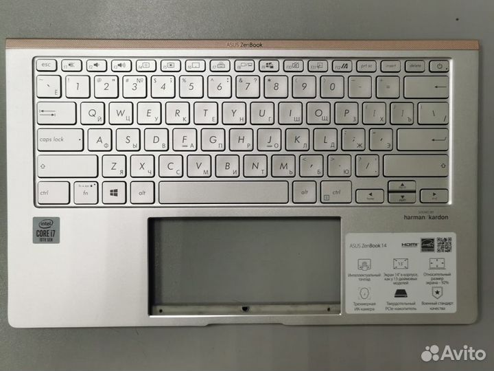 Топкейс с клавиатурой для ноутбука Asus UX434