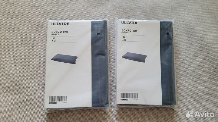 Наволочка IKEA улльвиде 50Х70 синяя (оригинал)