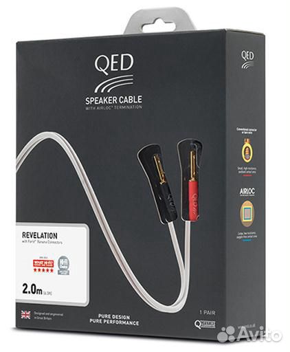 Кабель акустический с разъемами QED 2m QE1440