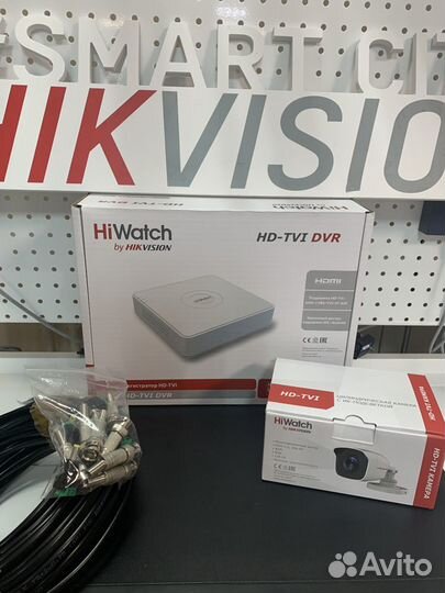 Комплект видеонаблюдения hiawtch starlight 1 каме