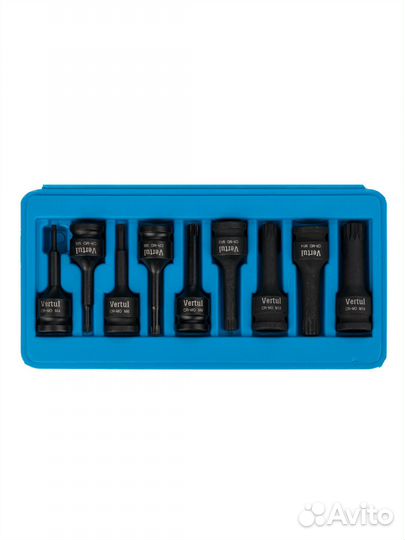 Набор ударных головок spline 9 пр