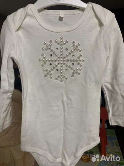 Новогодний костюм снежинки для девочки 86