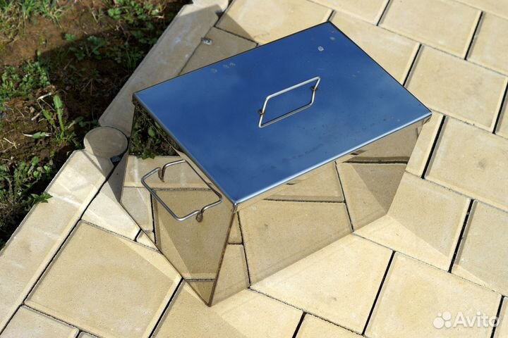 Коптильня из нержавейки 25х25х40