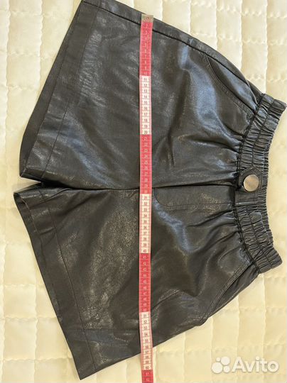 Шорты женские кожаные