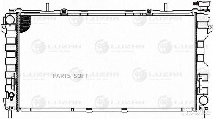 Радиатор охлаждения двигателя Dodge Caravan (00)