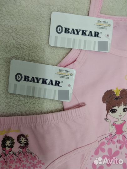 Комплект белья майка и трусики для девочки 86-104