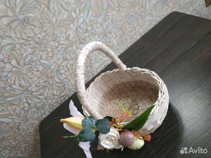 Корзиночки плетеные из бумажной лозы