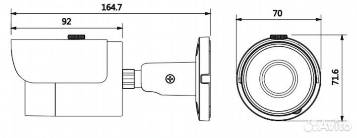 Кмера видеонаблюдения Dahua DH-HAC-HFW1000SP-0360B