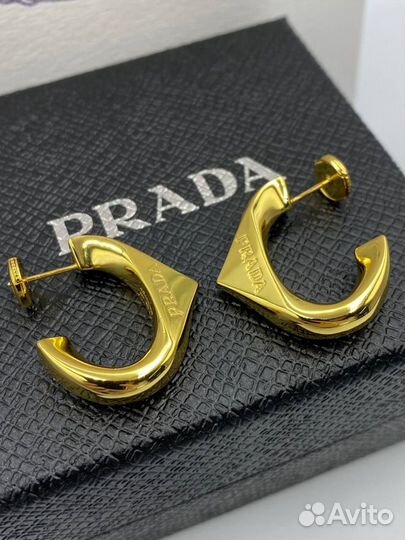 Серьги prada