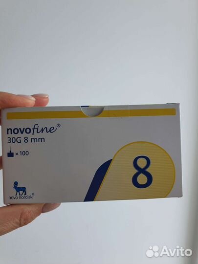 Иглы Новофайн 30G/8 мм, 100 шт