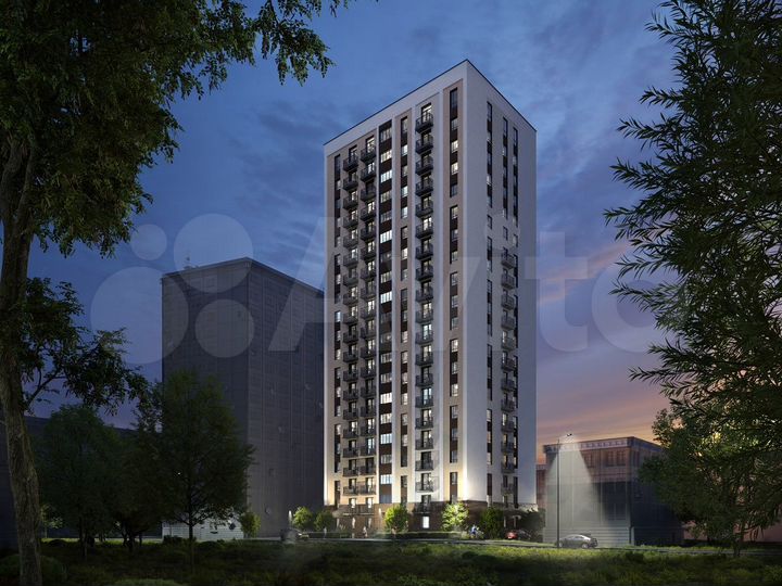 2-к. квартира, 61,5 м², 4/20 эт.