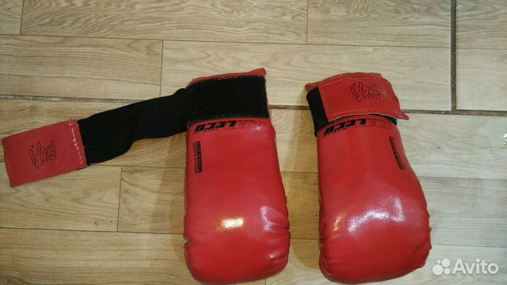 Перчатки каратэ натуральная кожа