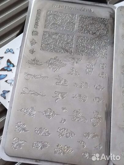 Пластины для стемпинга, фольга, блестки, наклейки