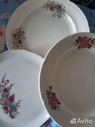 Тарелки большие фарфор