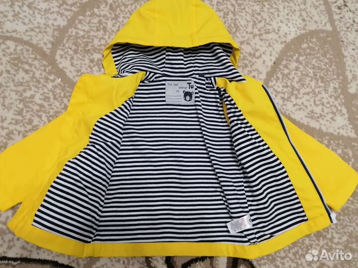 Ветровка дождевик+джинсы 80