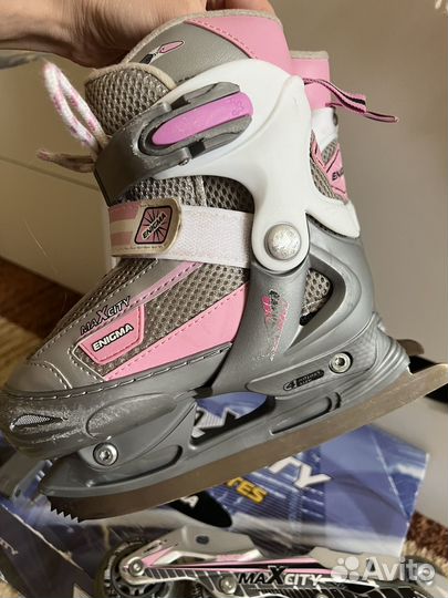 Коньки+ролики р. 30-33