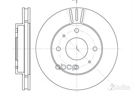 6394.11 диск тормозной передний Mitsubishi, Vo