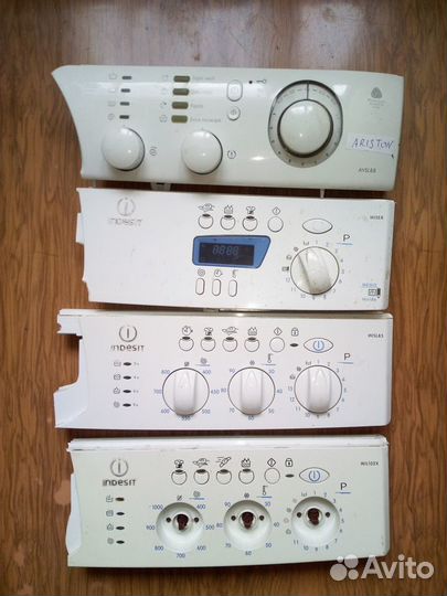 Панели стиральных машин с блоками управления