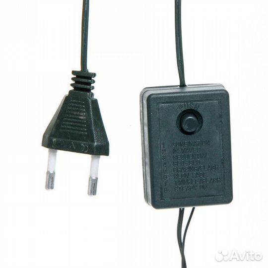 Гирлянда для дома 9,5м 100 ламп LED зелёный провод