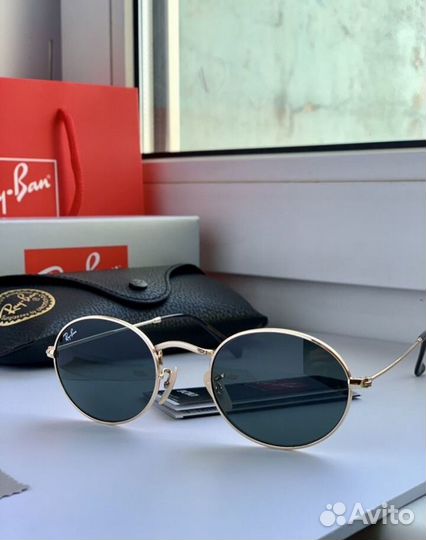 Очки ray ban oval черные