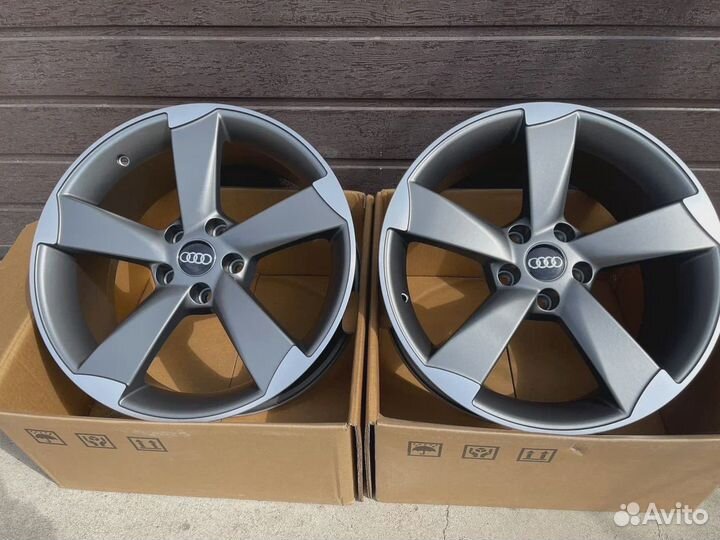 Диски r17 5*100 Audi Rotor Графит с Полировкой MG