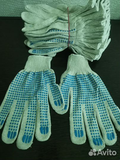 Перчатки рабочие хб с пвх