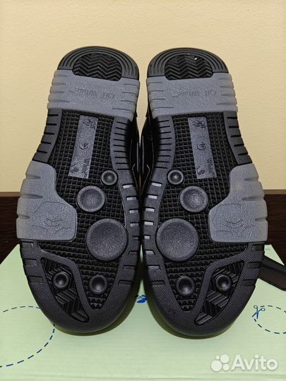 Кроссовки off white for walking черные