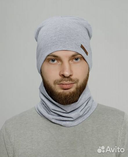 Комплект шапка и снуд