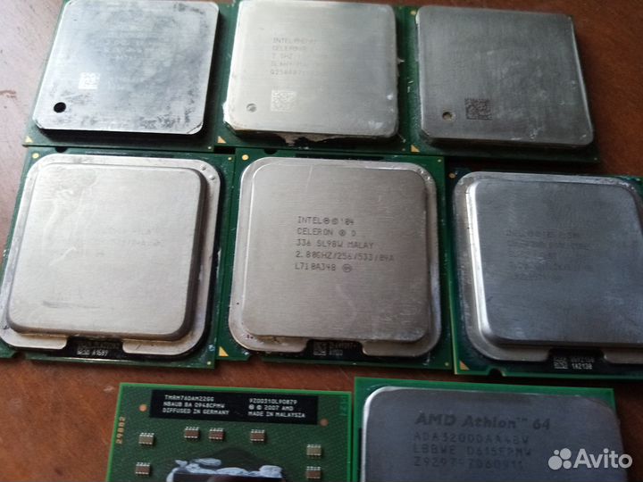 Процессоры старые AMD и Intel