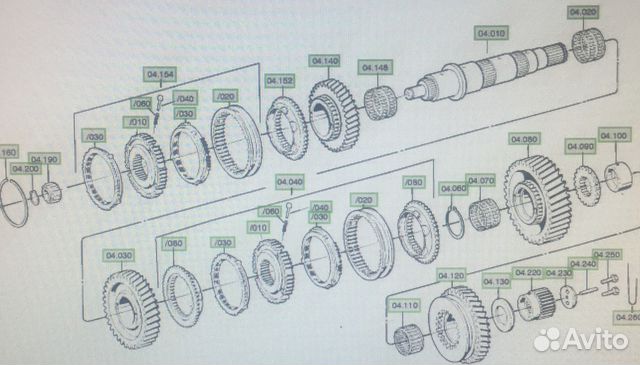 zf 16 коробка передач схема