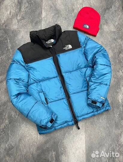 Куртка The North Face голубой цвет зимняя