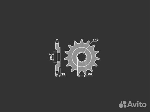 Звезда передняя PBR 527M C15