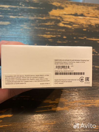 Наушники apple airpods pro / левый с кейсом