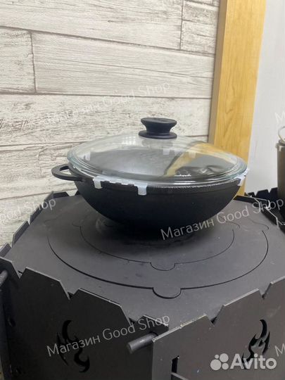 Сковорода WOK чугунная