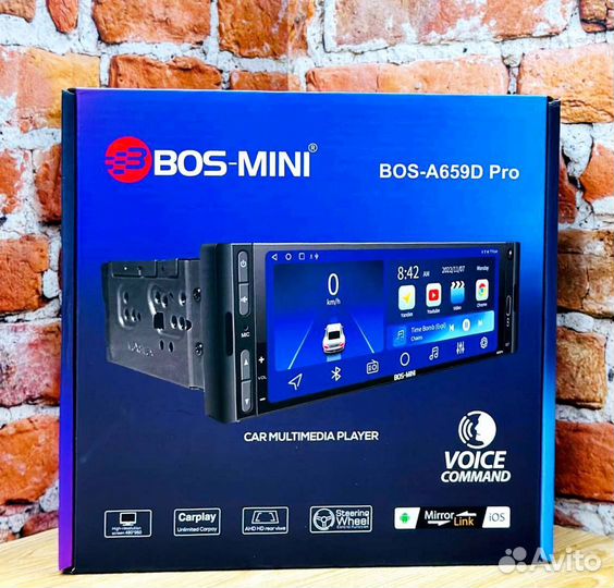 Android магнитола 4+64Gb BOS-mini Bos-A659D Pro