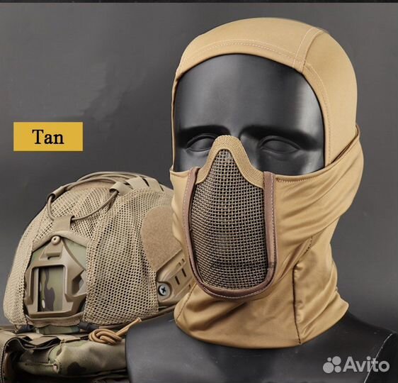 Защитный шлем, очки и маска