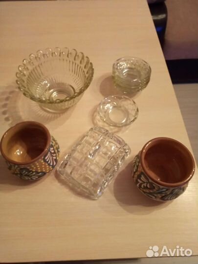 Ваза конфетница, варенница, масленица и горш. СССР