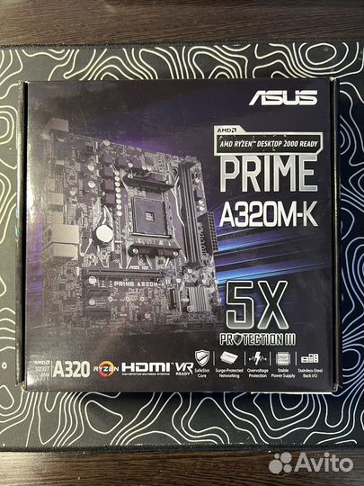 Комплект: ryzen 5 2600 + Asus prime A320M-K