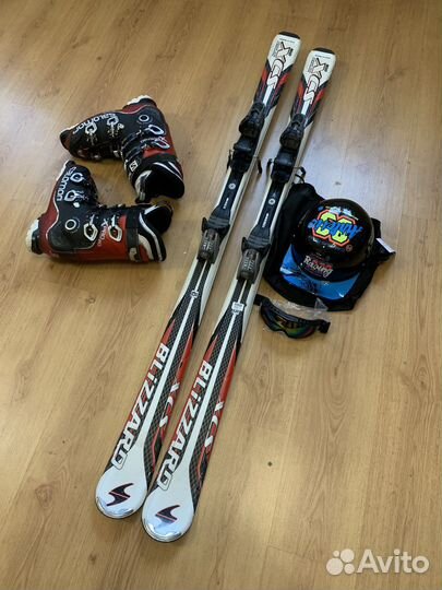 Горные лыжи Blizzard 160+ботинки Salomon 41-42 р