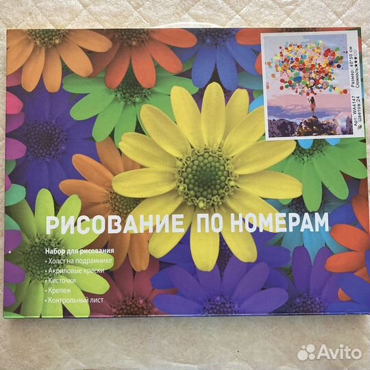 Новея картина по номерам 40*50 девушка с шарами