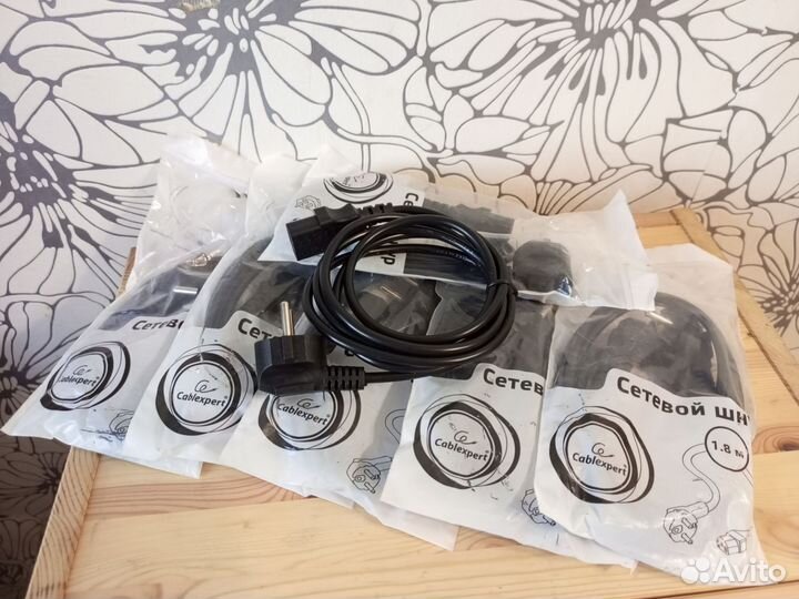 Сетевой/силовой шнур питяния 1.8м/ новый