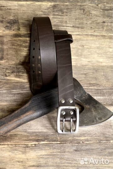 Кожаный ремень ручной работы на заказ