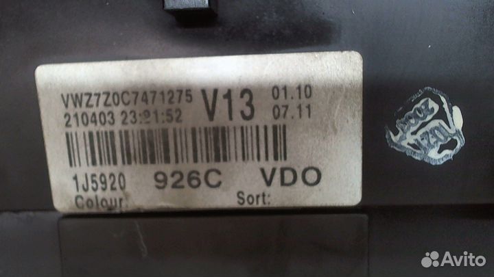 Щиток приборов Volkswagen Bora, 2003